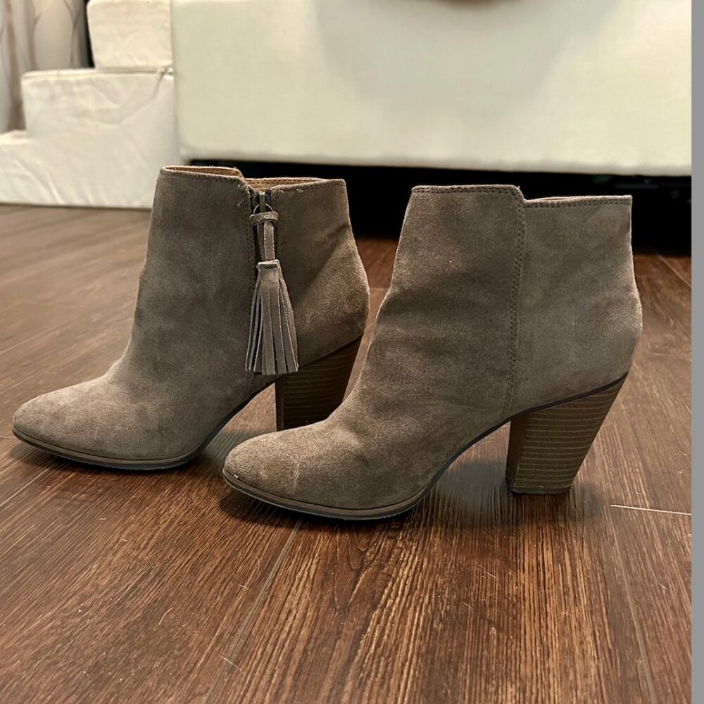 Gray Ankle Booties